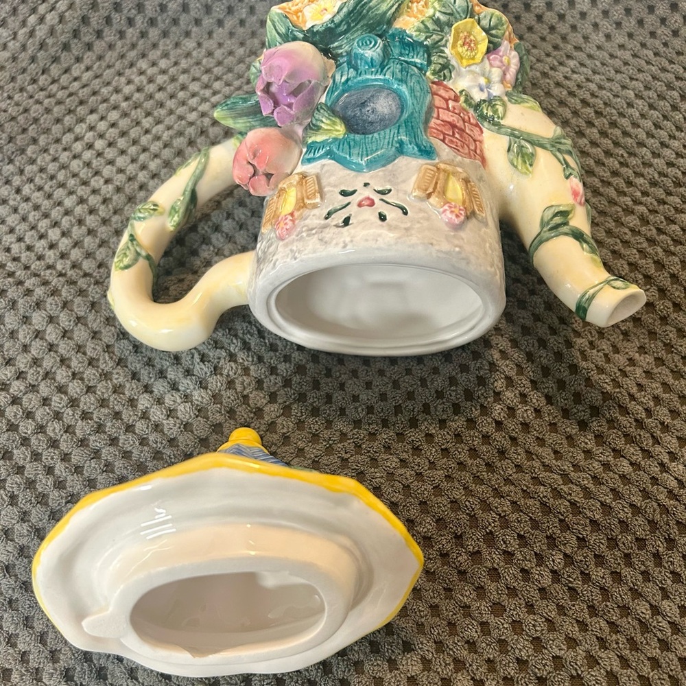 Charming Cottage Teapot with Floral Accents - Picture 11 of 12